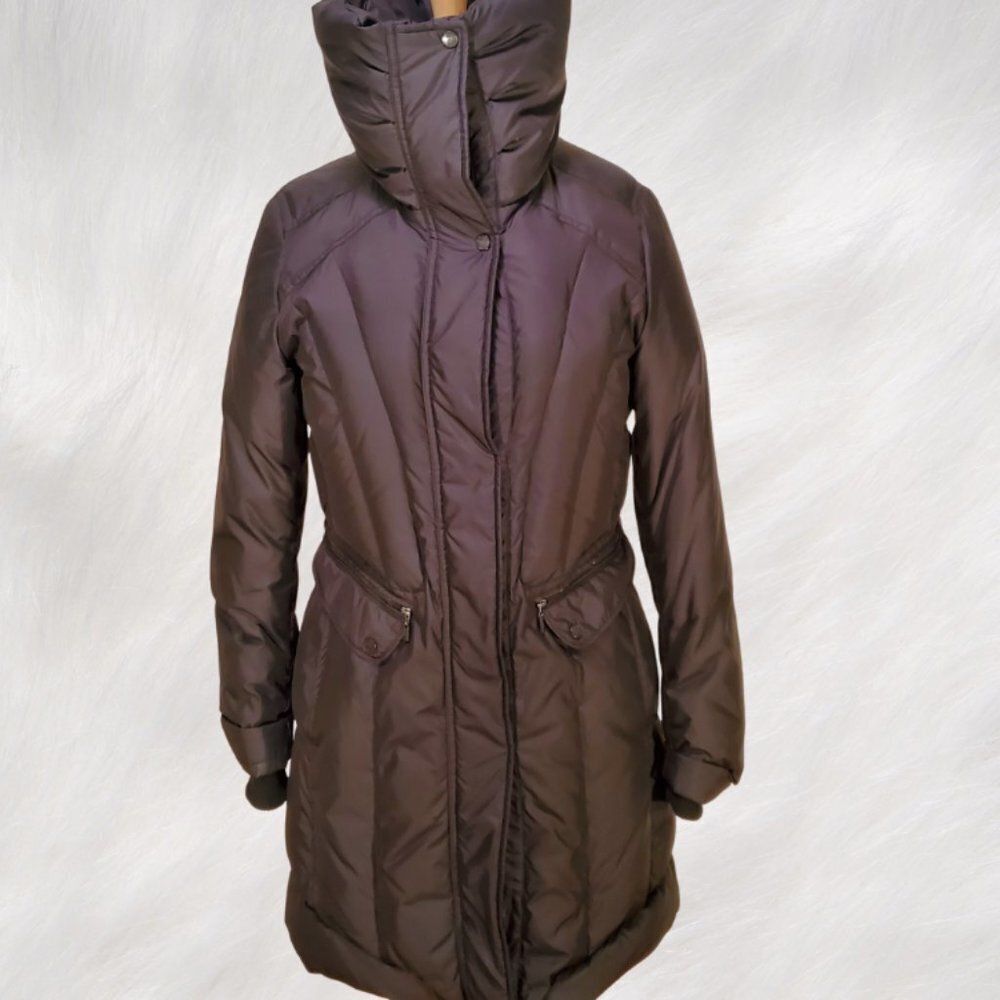 Cole Haan Knee-Length Black (80%) Down Puffer Coat Size M - Picture 3 of 16